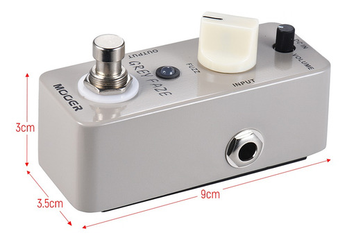 Mooer Grey Faze Fuzz - Pedal Para Guitarra, Color Gris