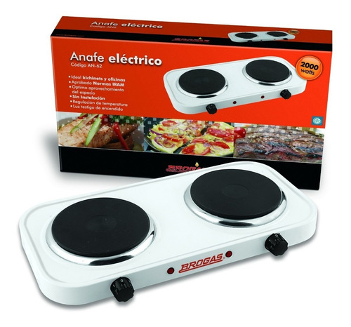 Anafe Electrico 2 Hornallas Bajo Consumo 2000w Cocina Oferta