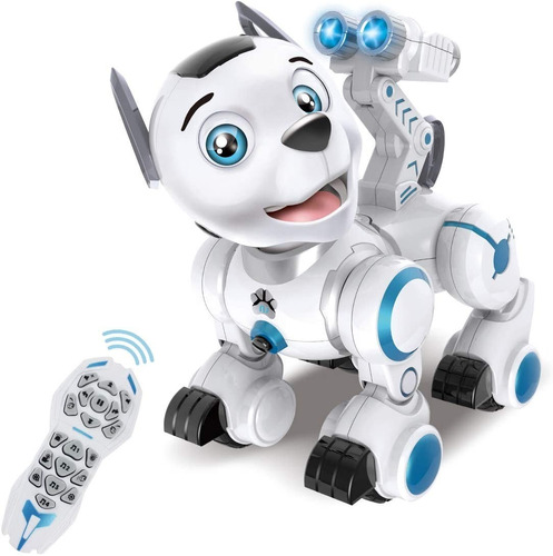 Perro Robot Con Luces Y Sonidos Mascota Electrónica - Fisca