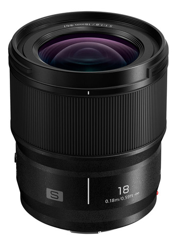 Lente Panasonic Lumix S 18mm F/1.8 Ultra Wide Angle Cor Preto Tipo De Montagem Montagem Em L
