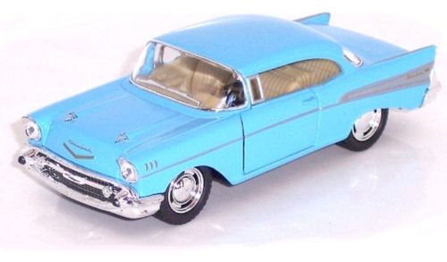 Kinsmart 5 Fundido A Presión  Chevy Bel Air Coupé (azul)