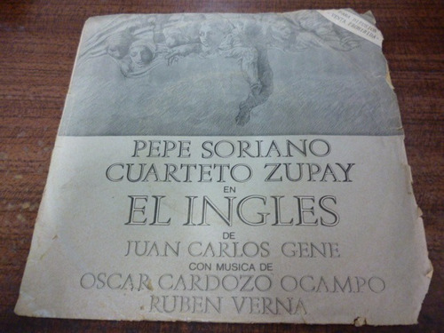 Pepe Soriano Cuarteto Zupay El Ingles Simple C/ Tapa