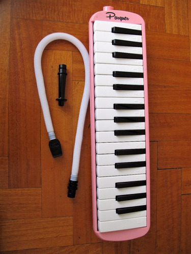 Melodica A Piano 32 Notas Parquer Funda Color Celeste O Rosa