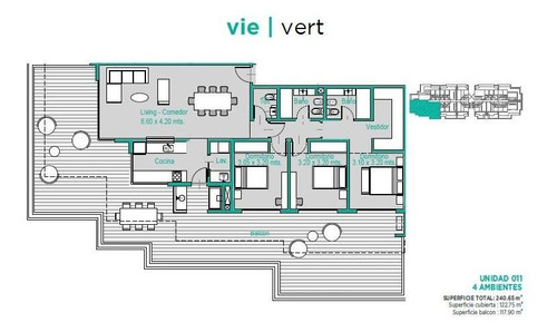 Imagen 7 de 8 de Excelente Unidad De 3 Ambientes En Vie Vert