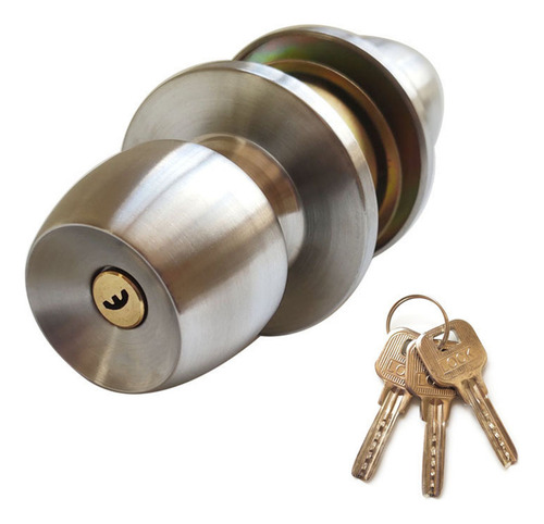 Conjunto De Fechadura De Porta Com Alça De 3 Chaves Em Estil