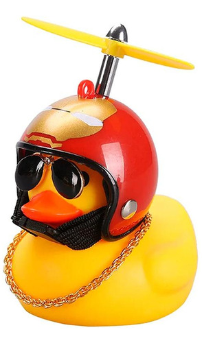 Patito De Hule Fachero Para Tu Bici O Casco Iron Man