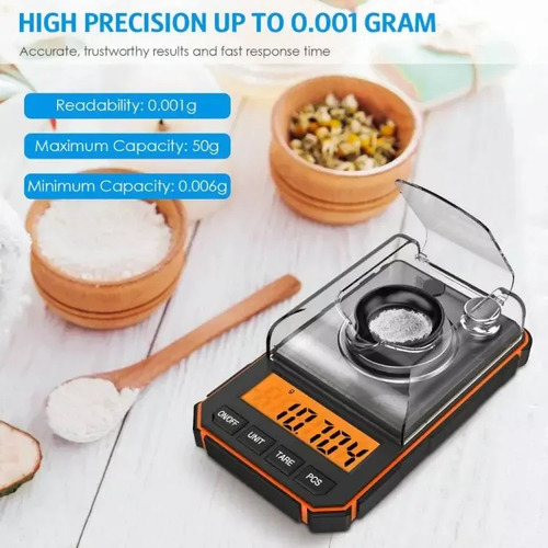 Balanza Digital De Alta Precisión. Miligramos 0.001g A 50g