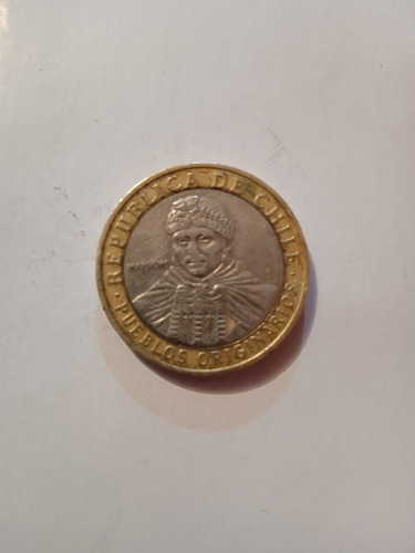 Moneda De 100 Pesos Chilena Con Falla 