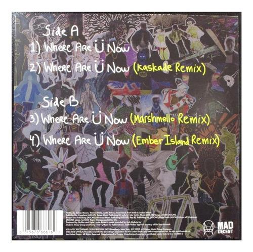 Jack U With Justin Bieber - Where Are U Now | 12 Maxi Singl