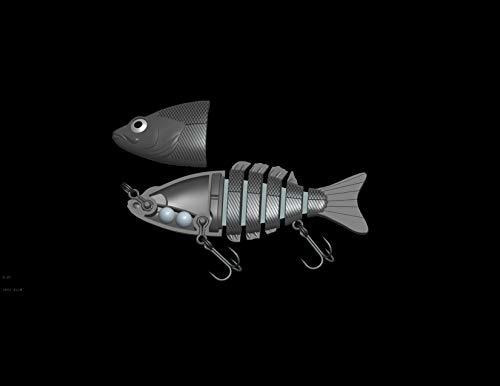Ods Señuelo Pesca Swimbaits Articulado Duro Para Bass Trout