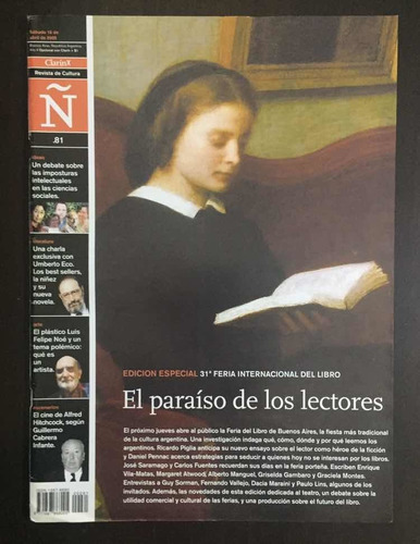 Revista De Cultura Ñ #81. Umberto Eco. Hitchcock. Luis Noé