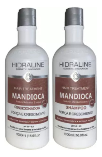  Hidraline - Hair Treatment Mandioca Shamp + Cond. 1l