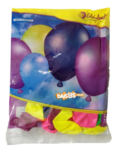 Imagen 3 de 10 de Globos Fluo X100 Pack Cotillon Luminoso Combo Fiesta