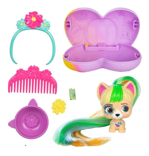 Imagen 5 de 10 de Vip Pets Muñeca Sorpresa Mini Fans Serie 2 Corazon Boost Edu