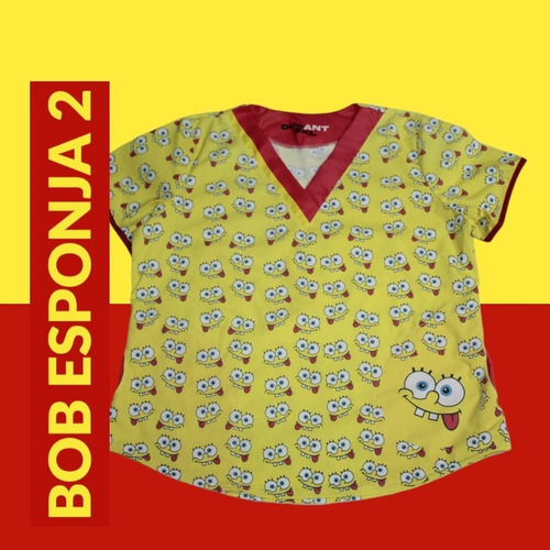 Chaqueta Medica Personalizada Bob Esponja