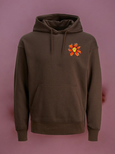 Hoodie Sudadera $ad Boys Frente Flore Atras Corrid Junior H