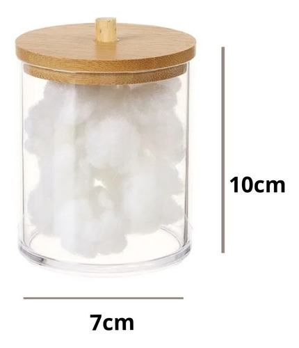 Imagen 2 de 7 de Organizador Contenedor Hisopos Algodon Small
