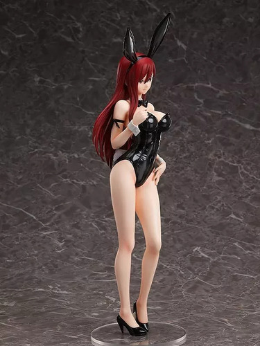 Fairy Tail - Erza Scarlet Barefoot Bunny Ver. Figura De Plástico A Escala