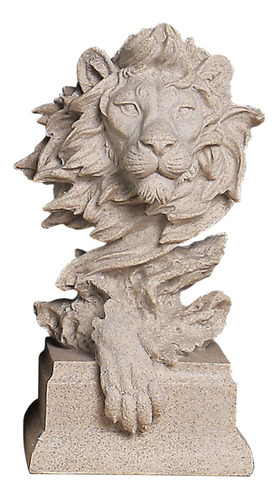 Estatua Del Rey León Coleccionable De Estilo Nórdico Para Es