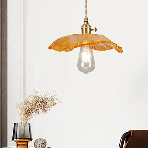 Lámpara Colgante Moderna, Lámpara Colgante Led, Naranja