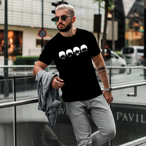 Remera The Beatles Rock Algodón Premium Unisex Y Niños