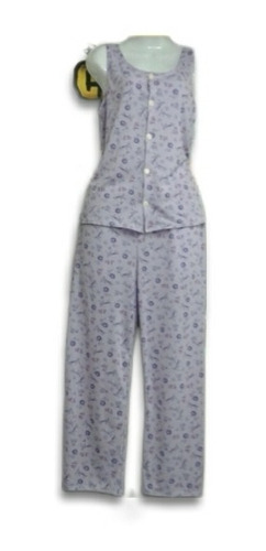Pijamas Abiertas De Botones Pantalon Para Damas Preciosas