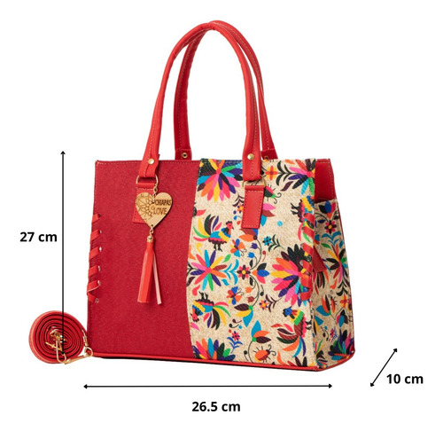 Bolsa Yute Para Dama Fana Estrella Rojo Es Para Ti