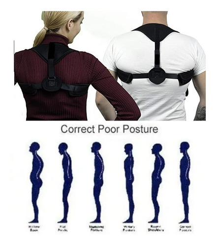 Corrector Espalda Universal Postura Encorvarse Hombre Mujer
