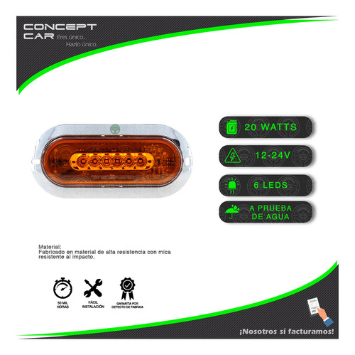 10 Plafon 6 Led Gel Ovalado Galactic 4 Funcion Universal 12-