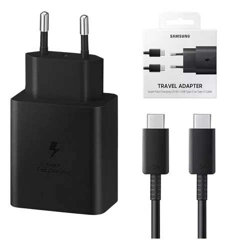 Carregador Samsung Fast Charger 25W USB-C Preto c/ Cabo - Carregadores -  Acessórios