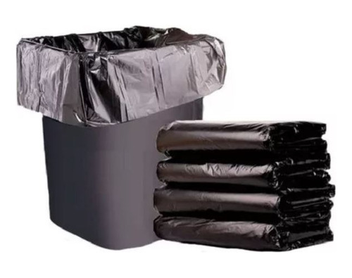Bolsas Plásticas Negras Para Basura De 30kg (100 Unds)