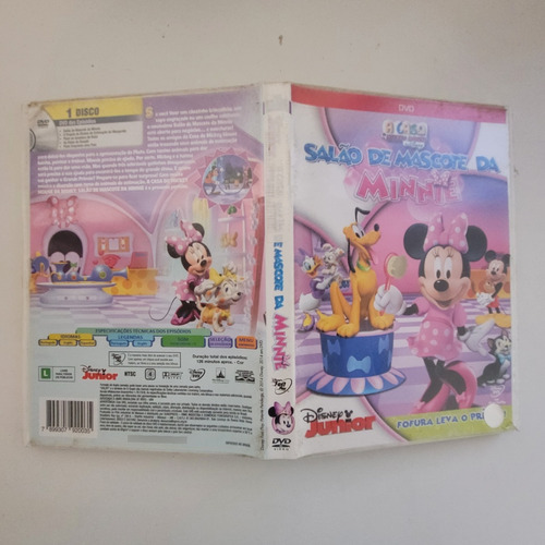 Dvd Original A Casa Do Mickey Mouse Salão De Mascote Minniex (Usado)