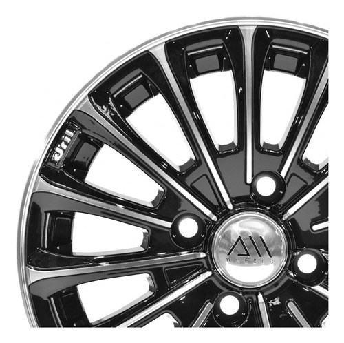 Rines 13 Deportivos 4/100 - Tsuru Chevy Golf Point (4 Rines) Color Negro Maquinado