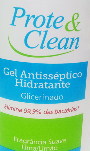 Imagem 4 de 5 de Álcool Gel Higienizador Antisséptico Prote & Clean 210g