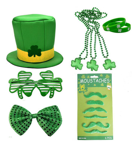 Kit De Accesorios Para El Día De San Patricio, Disfraz De Fe