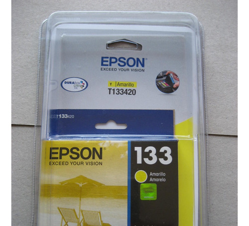 Cartucho Tinta Epson 133 T133 Amarillo T133420 C13t13342a Or