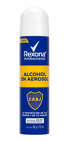 Rexona Alcohol En Aerosol Antibacterial Boca 75ml