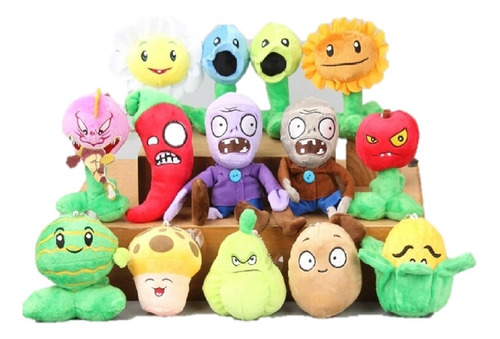 Plantas Vs Zombie 14 Peluches De Los Personajes Pvz