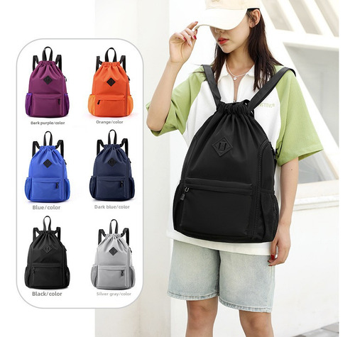 Bolsa De Gimnasio Con Cordón De Gran Capacidad Para Viajes Y Entrenamientos