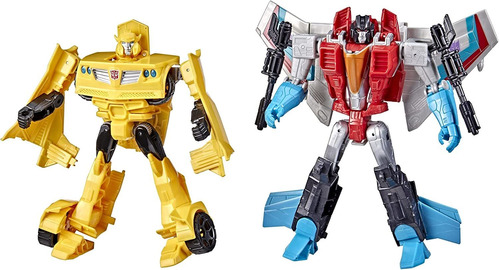 Toys Heroes And Villains Bumblebee Y Starscream Paquete...