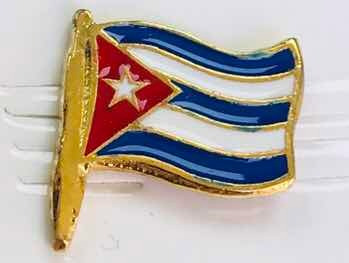 Pin Bandera Cubana Dorada Bandera Cuba Dorada