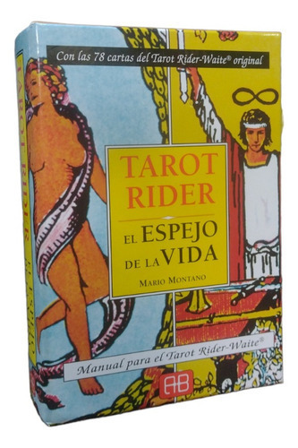 TAROT RIDER EL ESPEJO DE LA VIDA LIBRO Y CARTAS, de MONTANO MARIO. Editorial ARKANO BOOKS, tapa blanda en español