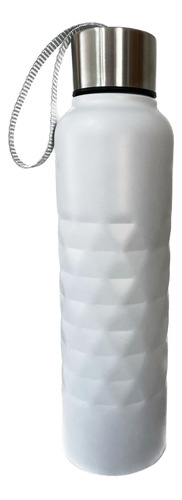Garrafa Squeeze Fit Inox Wellmix 750 Ml Cores Divs C/alça Cor Branco