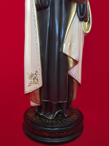 Imagem Santa Tereza D'ávila 35cm Calcário Resinado Florença Cor Creme-marrom