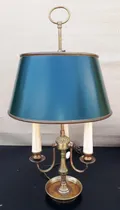 Comprar Lámpara Antigua Bronce Estilo Inglés Pantalla Chapa Verde