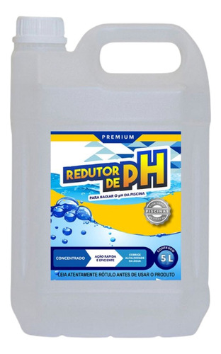 Ajustar Ph Piscina Com Redutor Concentrado Vodocia 5 Litros