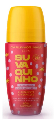 Desodorante Antitranspirante Rollon Suvaquinho Clareamento Axila Rosa Selvagem 85ml