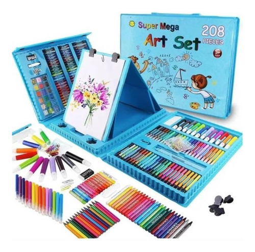 Set Kit Colores Juego Arte/dibujo Creativo Infantil -208 Pcs