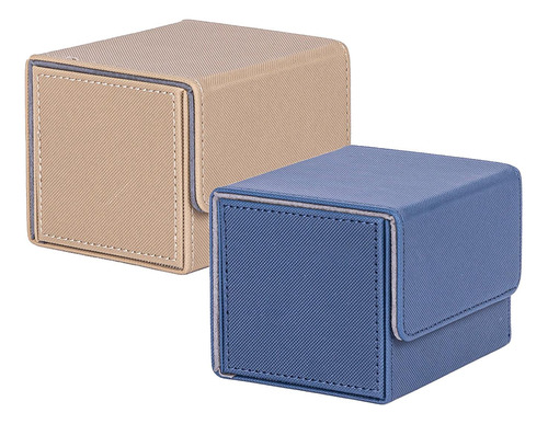 2 Piezas De Tarjeta Coleccionable, Soporte De Azul Y Beige