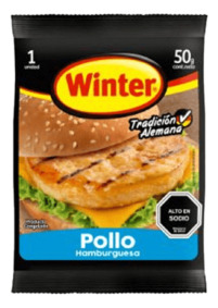 Hamburguesa Pollo Winter 50gr(10uni)super